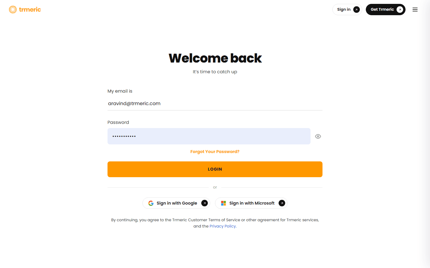 Trmeric platform surfaces