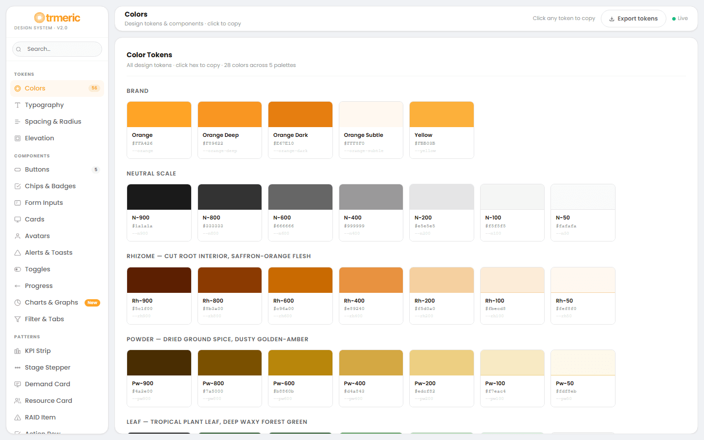 Trmeric Design System v3 — tokens and component library