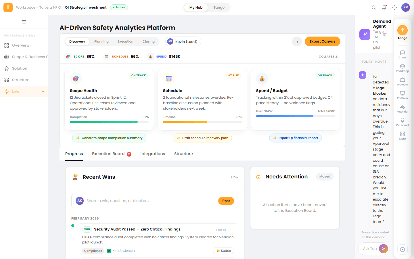RAID — risks, assumptions, issues, dependencies